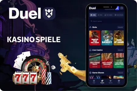 Große Auswahl an Spielautomaten  duel casino